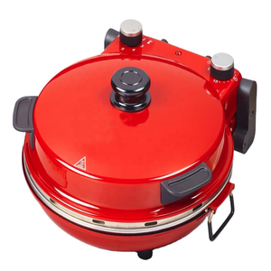 <span class=keywords><strong>Four</strong></span> à <span class=keywords><strong>pizza</strong></span> électrique Newle 1200W avec minuterie mécanique, construction en aluminium, plaque de cuisson amovible, plaque pour <span class=keywords><strong>pizza</strong></span> profonde - Product Image 3