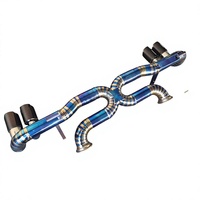 Pour Lamborghini Gallardo LP550 LP560 LP570 5.2 2009-2014 avec échappement sport à soupapes, échappement arrière haute performance