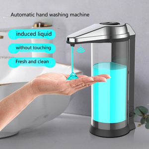 Nueva máquina dispensadora de detergente sin contacto de 500 ml para escritorio, dispensador automático de jabón líquido con sensor, máquina desinfectante de manos para cocina, funciona con pilas - Product Image 1