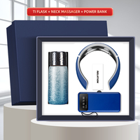Cadeau d'affaires Nouveau produit 400ml Ti Flask & Power Bank & Masseur cervical Haut de gamme Vente chaude Personnalisé