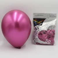 Ballons en latex chromés de 12 pouces de couleur verte, prix de gros, haute qualité