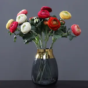 Yüksek kalite düğün çiçek malzemeleri yapay şakayık ipek çiçekler ev dekorasyon için