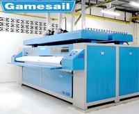 Repasseuse à plat double rouleau en acier inoxydable, gaz GPL, usage commercial et industriel, monophasée, marque Gamesail