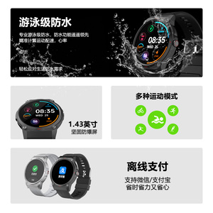 Montre intelligente H18 5G avec carte SIM, caméra HD, GPS, sport, TikTok, <span class=keywords><strong>YouTube</strong></span>, batterie 1100 mAh, montre intelligente Android pour hommes - Product Image 5