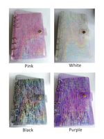 Couverture de portable de Journal de voyage, serviette de douche météores, en PVC, avec bouton pression Closure 6 anneaux feuille ample, A5 A6