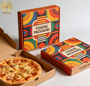 Caja de <span class=keywords><strong>Pizza</strong></span> de Lujo Resistente al Calor, Caja de Cartón para <span class=keywords><strong>Pizza</strong></span> con Logotipo Personalizado para Entrega <span class=keywords><strong>a</strong></span> <span class=keywords><strong>Domicilio</strong></span> de <span class=keywords><strong>Pizza</strong></span> Caliente y Fresca - Product Image 1