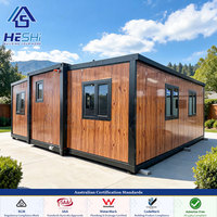 Maison conteneur extensible 20, 30, 40 pieds, 2, 3 ou 4 chambres, mobile, type chalet, conforme aux normes australiennes, pour retraite de week-end en bord de lac