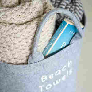 Panier de rangement pliable <span class=keywords><strong>en</strong></span> feutre polyester pour vêtements et jouets, impression personnalisée, 30x30cm, épaisseur 4mm - Product Image 2