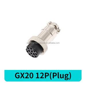 Nhà Máy Bán buôn CE ROHS gx20 Thông tư hàng không nhanh chóng dây bảng điều chỉnh kết nối 12 Pin gx20 Nam Nữ Nut Butt ổ cắm cắm <span class=keywords><strong>Adapter</strong></span> - Product Image 2