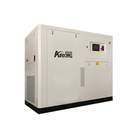 Compresseur d'air rotatif à vis industriel Airking 75HP 55KW 9,0-10,0m3/min 8bar sans huile, à faible bruit, avec moteur et groupe motopropulseur