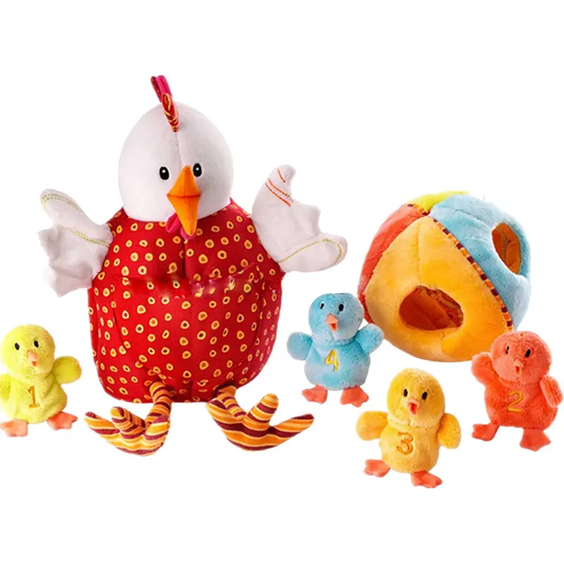 Easter Chick Custom Baby Classic Gelb Gefüllte Sprung Huhn Niedlich Plüsch Haustier Hund Spielzeug Packs