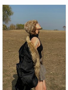 Manteaux d'hiver moelleux et chauds pour femmes, style streetwear personnalisé, manches longues, col court sans col, vestes noires tendance, pardessus, <span class=keywords><strong>trench</strong></span>-coat - Product Image 3