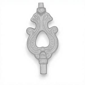 Balaji Metals Embout décoratif ajouré en fer forgé pour portail de clôture, embout de poteau ornemental, quincaillerie, design traditionnel en relief - Product Image 1