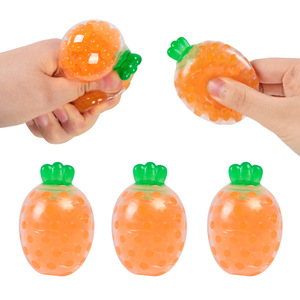 Oferta Especial: Pelotas Antiestrés de Zanahoria de TPR con Relleno de Perlas, de Retorno Lento, para Ejercicio de Manos y Alivio del Estrés, Juguetes para Niños - Product Image 1