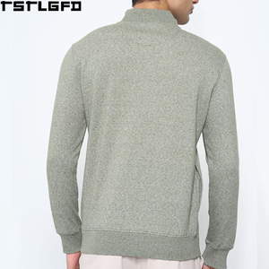 Sudadera de cuello alto estilo Old Money para hombre, de punto fino y peso pesado, fabricada a medida, venta al por mayor para fabricantes de ropa - Product Image 4