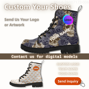 Bottes Martin Gothiques Tendance pour Hommes et Femmes, Personnalisables avec Nom et Logo, Fabrication Fiable, Décontractées, pour la Marche et le Sport 058-6-26007173-005 - Product Image 1