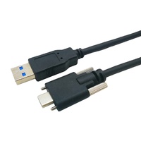 Câble USB3 Vision USB3.0 Type C mâle vers Type A mâle Câble USB C avec double vis pour ordinateur industriel