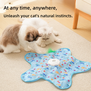 Ensemble de jouets pour chat intelligents sans fil automatiques, conception résistante aux morsures, fonctionnement silencieux, super moteur, rotation à 360 degrés, capteur, <span class=keywords><strong>anti</strong></span>-<span class=keywords><strong>ennui</strong></span> - Product Image 2