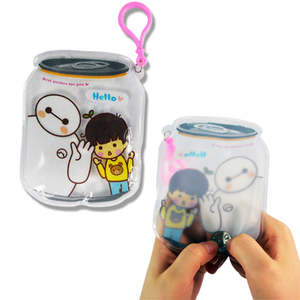 Pvcプロデュースポータブル再利用可能なカスタマイズされた漫画の画像自動ハンドウォーマーインスタントヒートパックメタルハンドウォーマー - Product Image 1