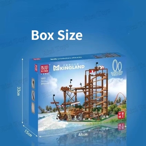 Mould King 11013 Paradise Series Double Roller <strong>CCoaster</strong> Bricks Educational MOC Blocks Toys for Kids Building Sets - Product Image 3
