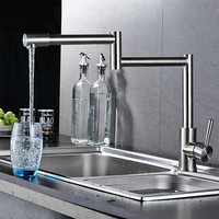 Robinet de cuisine allemand pliable et extensible 2026, robinet de cuisine pliable et rotatif, robinet noir extensible, aérateur mélangeur