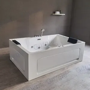 Bañera independiente de acrílico para 2 personas, nuevo diseño, bañera de hidromasaje