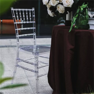 Chaises Chiavari en acrylique de luxe en gros pour hôtels, banquets, fêtes - Résine transparente en cristal, fabriquées en plastique PC - pour - Product Image 4
