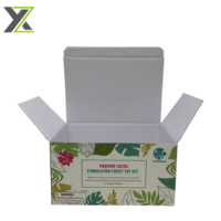 Boîtes en carton ondulé blanc avec fermeture à languette FEFCO215, design personnalisé, pelliculage mat, haute résistance, recyclables