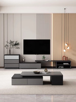 Vente flash - Échantillon gratuit - Table basse italienne en bois pas chère - Design moderne - Extensible - Meubles de salon