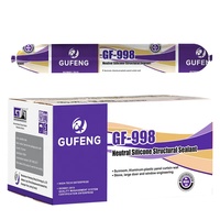 Sellador Estructural Transparente de Silicona GF998 para Puertas y Ventanas, Promocional para la Construcción