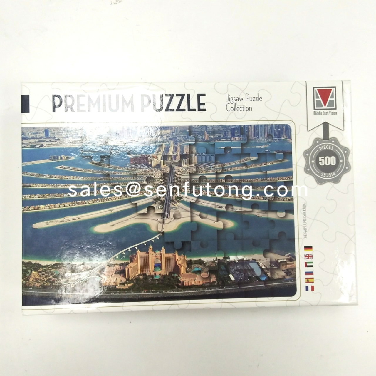 Оптовая продажа рекламы логотип пользовательские печатные головоломки пользовательские высечки головоломки