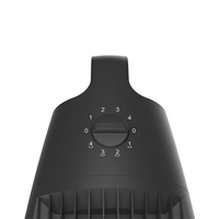 Ventilateur oscillant sans pales à quatre vitesses, électrique, en plastique, pour usage domestique et hôtelier