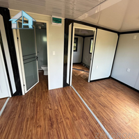 Bureau préfabriqué pré-câblé et pré-amenagé, conteneur pliable et extensible de 20 pieds, bureau commercial modulaire mobile, bureau mobile pour usage secondaire