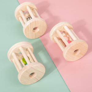 Juguetes Montessori de Madera para la Primera Infancia, Juguetes Relajantes para Bebés, con Anillo para Morder, Sonido de Campana y Diseño Educativo - Product Image 3