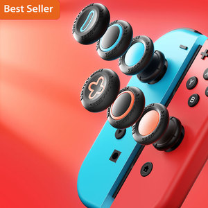 Wholesale Black 3 Pairs 6Pcs Thumb Grips <strong>Joystick</strong> Cap Analog Stick Cover <strong>for</strong> Nintendo Switch 2 Joy-Con - Product Image 1