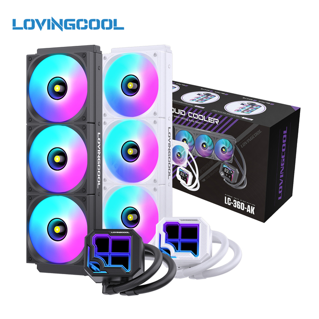 LOVINGCOOL Customizable AIO Water Cooling Kits 120/240/360mm Radiators Support OEM Logo Packaging for PC Builds Factory Direct