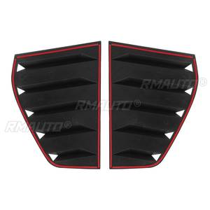 ฝาครอบบานเกล็ดหน้าต่างด้านข้างรถยนต์ 2 ชิ้น สำหรับรถยนต์ VW Volkswagen Golf 6 MK6 GTI R ปี 2010-2014 สำหรับกระจกหน้าต่างด้านหลัง - Product Image 4