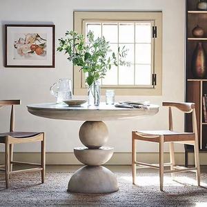 Kustom Nordic Mebel Ruang Makan Kreatif Kayu Meja Makan Bundar 6/8/10 Tempat Duduk - Product Image 2