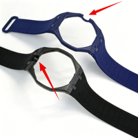 Kit de Modificación de Silicona de Alta Calidad Lionorm para Relojes Inteligentes AP-swatch Royal Pop, Correa y Caja de Silicona