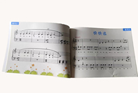 Livres d'apprentissage de la musique pour enfants, reliure parfaite, écologiques, personnalisés, avec un design unique pour les enfants, vente en gros