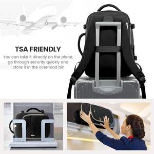 Mochila para portátil aprobada por la TSA, bolsa de viaje de fin de semana para senderismo de negocios, hecha de poliéster duradero, directo de fábrica desde Vietnam, OEM - Product Image 5