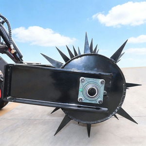 Mini-chargeuse compacte diesel blanche Soamte de Chine, moteur Kubota CE EURO5 EPA, multifonctionnelle, avec pompe à roulement Huade et chenilles - Product Image 5