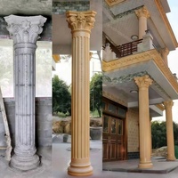 Colonne romaine décorative en béton ABS rond, moule en plastique pour colonne, coffrage pour poteau en ciment, construction de maison, moules