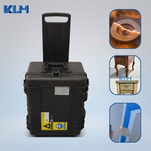 Nettoyeur laser à impulsions <span class=keywords><strong>KLM</strong></span> 300W, machine de décapage de peinture laser, valise à roulettes, équipement de décapage de peinture destructif MOPA JPT - Product Image 1
