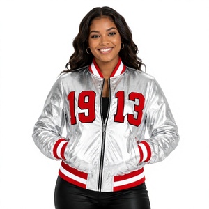 metallic <b>silver</b> 1913 Delta sigma bomber theta Satin <b>Jacket</b> greek organizations sorority apparel - Product Image 1