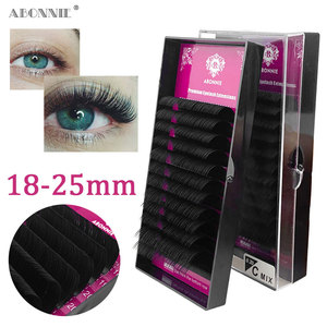 ขนตาปลอม Abonnie ขนาด 18-25 มม. แบบ C ผสม ทำมือ เส้นใยธรรมชาติ นุ่ม - Product Image 1