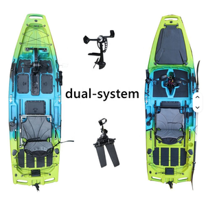 Kayak à pédales pour la pêche à <span class=keywords><strong>3</strong></span> personnes, nouveau modèle 2025, avec propulsion par pédales et garantie d'un an - Product Image 2
