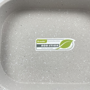 Poêle à œufs carrée antiadhésive à 3 trous, compatible induction, ustensile de cuisson moderne en métal pour le petit-déjeuner avec sauteuse pour une cuisson facile - Product Image 3