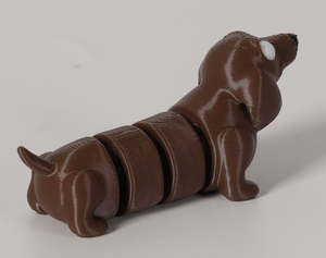 Porte-clés articulé en forme de chiot imprimé en 3D, jouet anti-stress flexible pour chien, breloque de sac, service de conception personnalisée, vente en gros FBA - Product Image 2