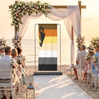 Toile de fond personnalisée à motif d'ours arc-en-ciel gay, pour célébrations thématiques, décoration photo en studio et aménagement de fond pour rassemblements intérieurs
